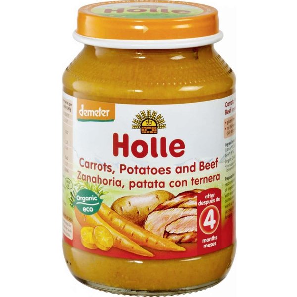 Holle Tarrito Patata Con Zanahoria Y Ternera +4 M 190 G-image