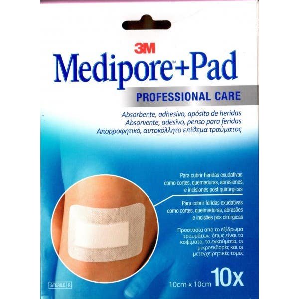 3M Medipore+ Pad ApóSito Esteril 10X10Cm 10Uds-image