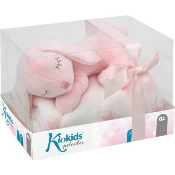 Kiokids Set Manta + Peluche Rosa-image