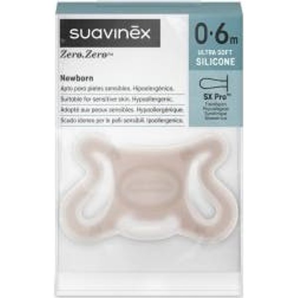 Suavinex Sx Pro Zero-Zero Chupete Silicona 0-6M Almond 1Ud-image