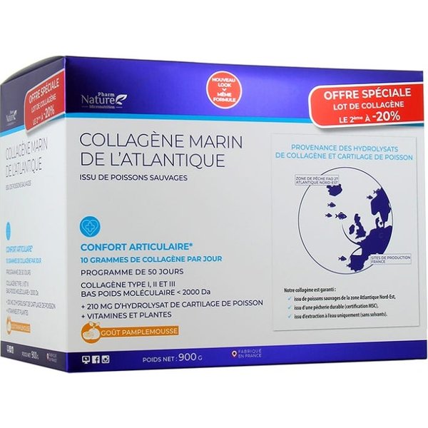 Pharm Nature Micronutrition ColáGeno Marino De BretañA Confort Articular 450 G 2 Uds-image