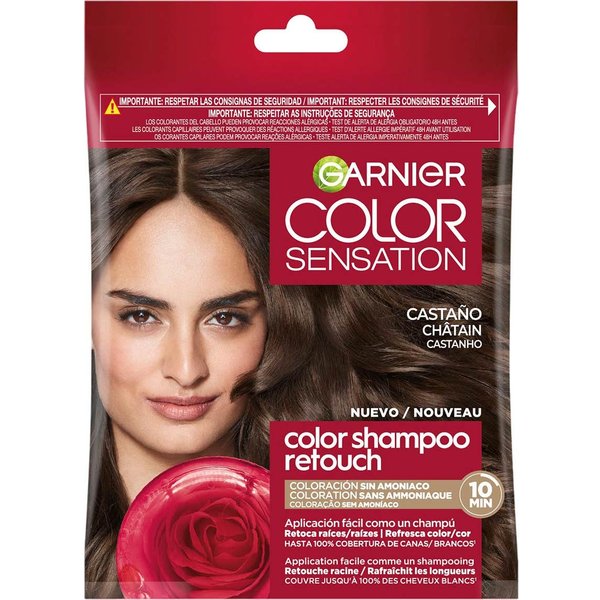 Garnier Color Sensation Color Shampoo Retouch 4.0 Brown 3Uds-image