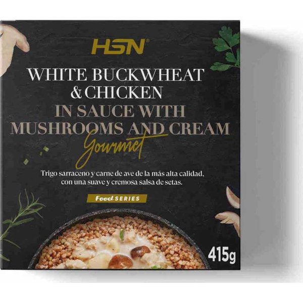 HSN Plato Preparado Estilo Gourmet Trigo Sarraceno, Pollo Y Setas En Salsa De Nata 415 G-image