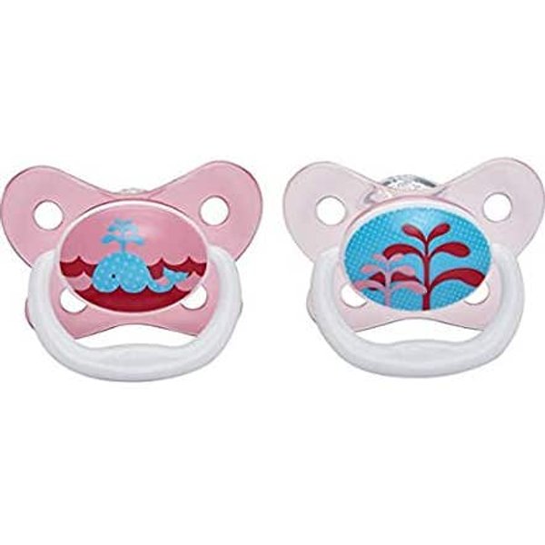 Dr Brown's Chupete Prevent Mariposa 0 A 6 Meses Rosa 2Uds-image
