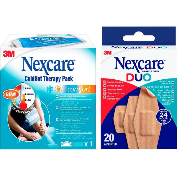 Nexcare Pack Coldhot Comfort 11Cmx26Cm + Duo ApóSitos 20Uds-image