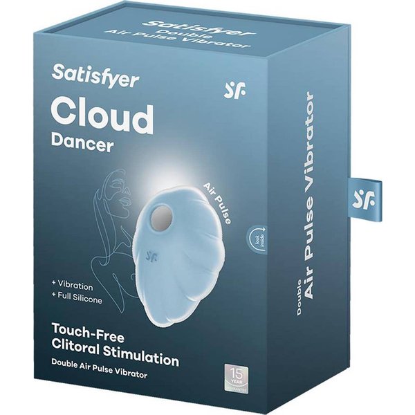 Satisfyer Cloud Dancer Double Air Pulse Vibrator Blue 1Ud-image