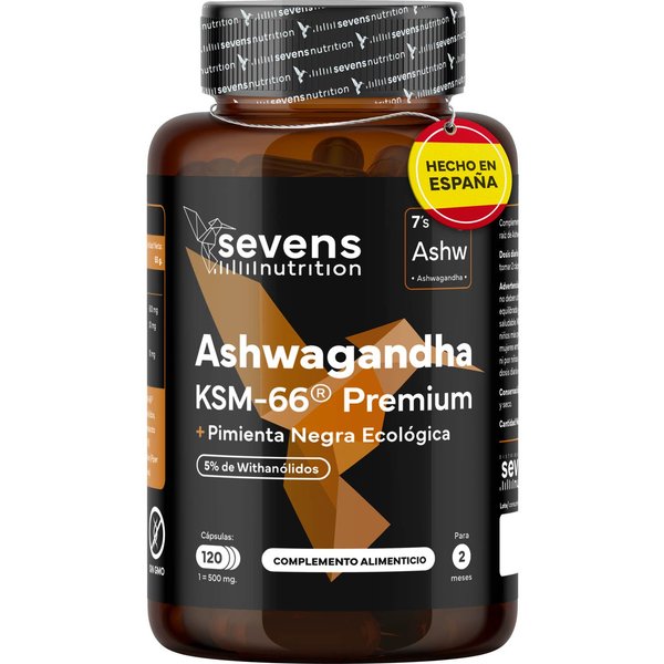 Sevens Nutrition Ashwagandha KSM-66 Premiun 120 Comp-image