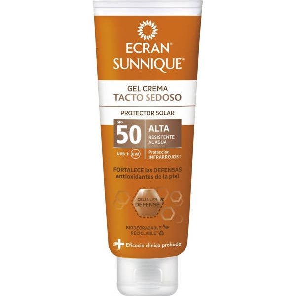 Ecran Sunnique Gel Crema Tacto Sedoso Protector Solar SPF50 250Ml-image