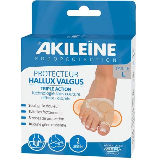 AkileïNe Protecteur Hallux Valgus Triple Action Tl 2Uts-image