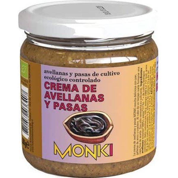 Monki Crema Avellana Pasas Bio 330 G-image