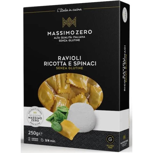 Massimo Zero Ravioli De Ricotta Y Espinacas Sin Gluten 250G-image
