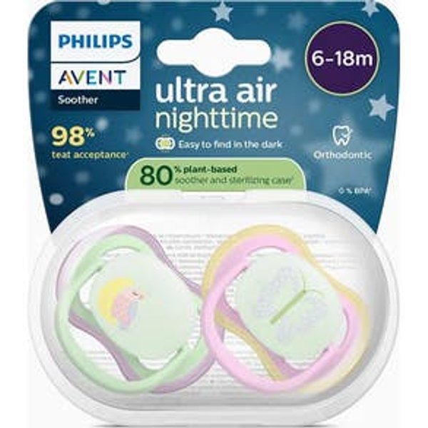 Philips Avent Ultra Air Nighttime Bird Butterfl 6-18M 2Uds-image