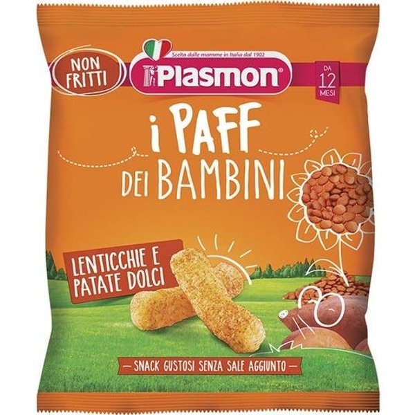 Plasmon Paff Snack Lentejas Patata Dulce 15 G-image