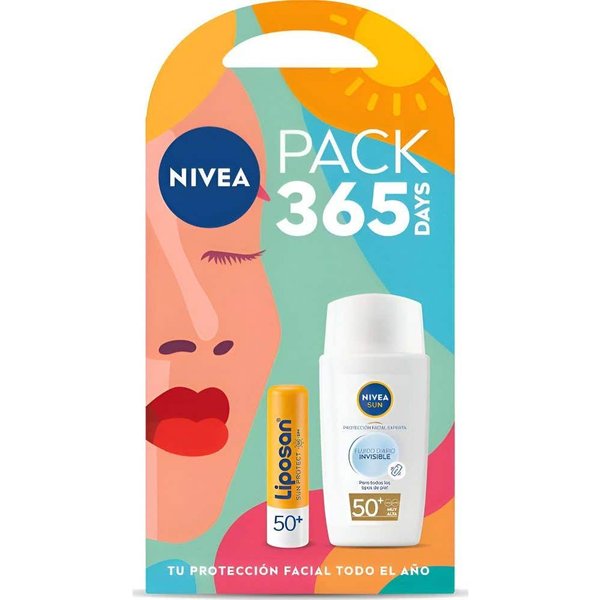 Nivea Pack 365 Days Liposan + Sun Fluido Diario Invisible Spf50+-image