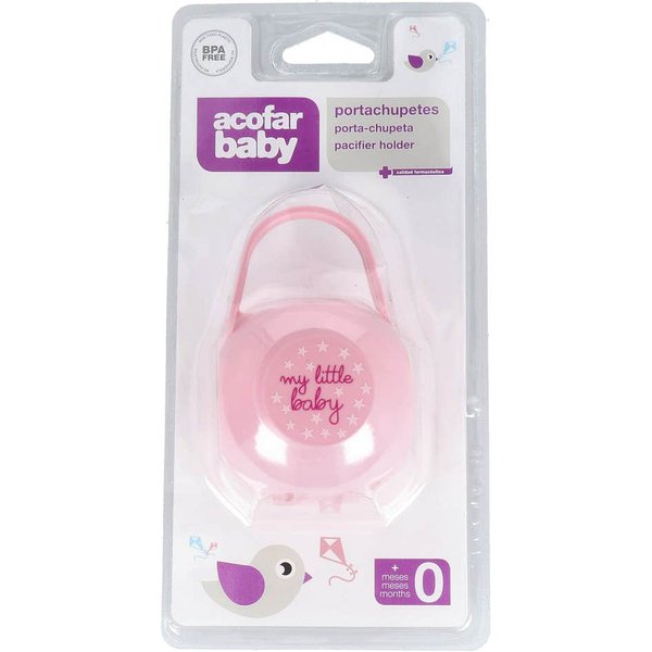 Acofarbaby Portachupetes Rosa 1 Ud-image
