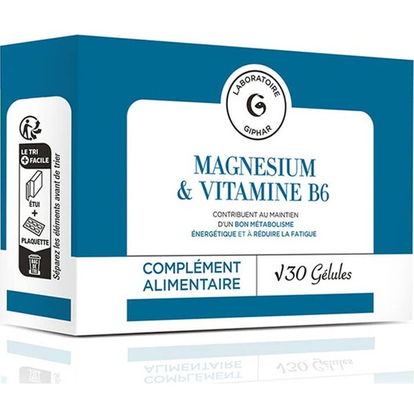 Giphar MagnéSium & Vitamine B6 30Caps-image