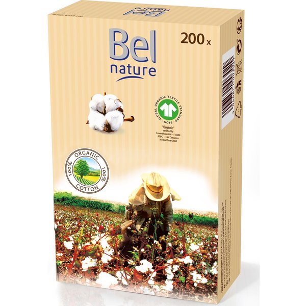 BEL Natur Bastoncillos AlgodóN Bio 200 U-image
