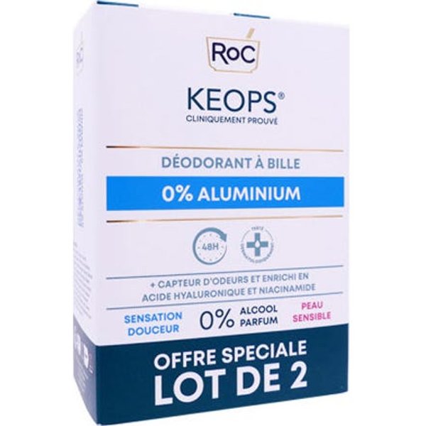 Keops Desodorante Roll-On 0% Aluminio 2X30 Ml-image