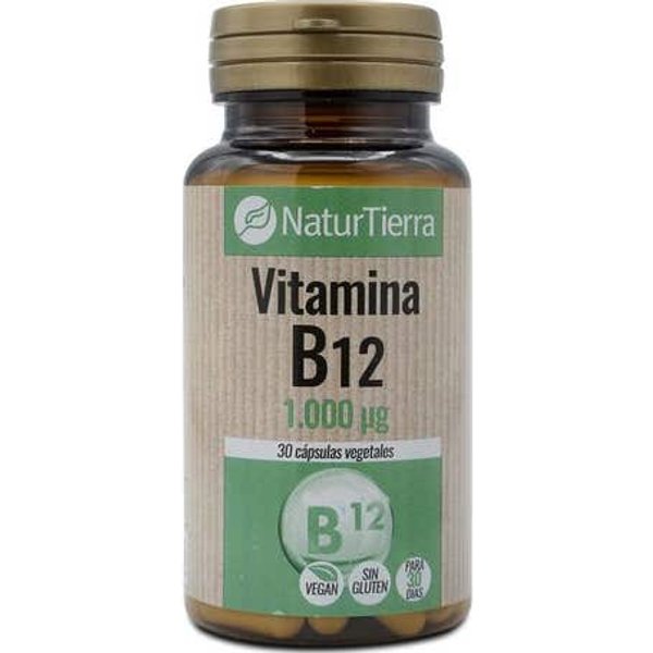 Naturtierra Vitamina B12 1000Mcg Sin Gluten 30Caps-image