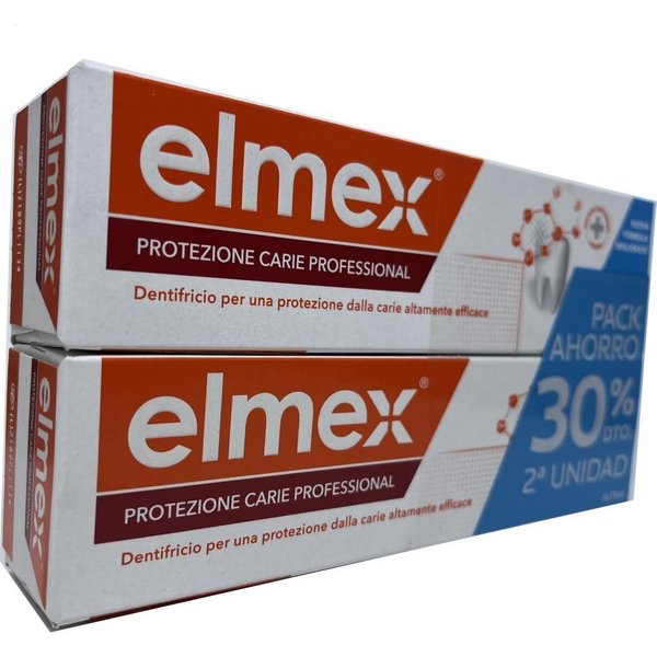 Elmex Pack DentíFrico ProteccióN Caries Profesional 2X75Ml-image