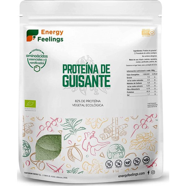 Energy Feelings ProteíNa De Guisante Vainilla Eco Vegan Sin Gluten 1Kg-image