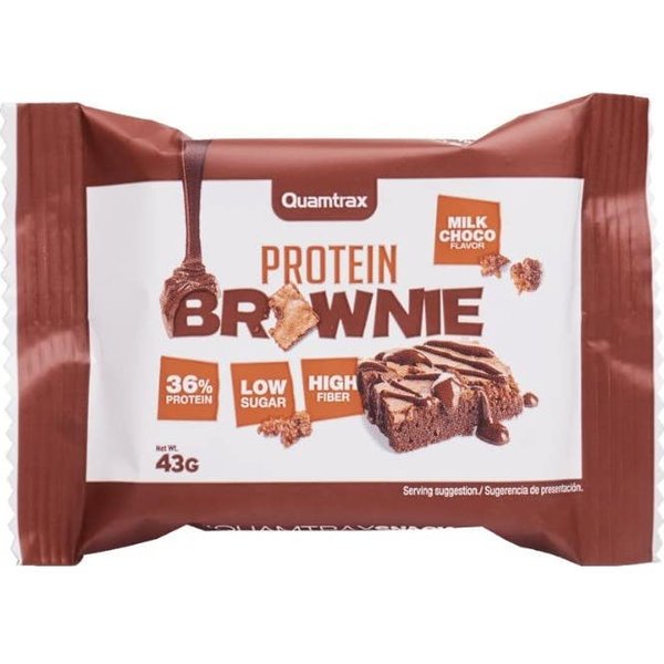 Quamtrax Brownie Proteico Chocolate Con Leche 43G-image