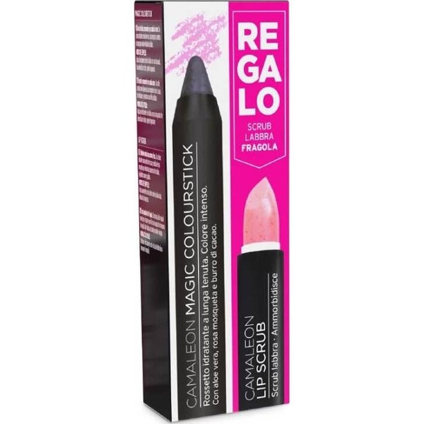 Camaleon Cosmetics Magic Colourstick Grey + Lip Scrub Strawberry-image
