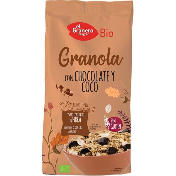 El Granero Integral Granola Con Choco Y Coco Bio Sin Gluten 350G-image