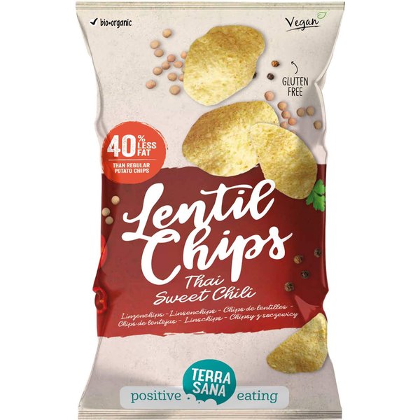 Terrasana Chips De Lentejas Thai Con Chili Dulce Vegan 75G-image