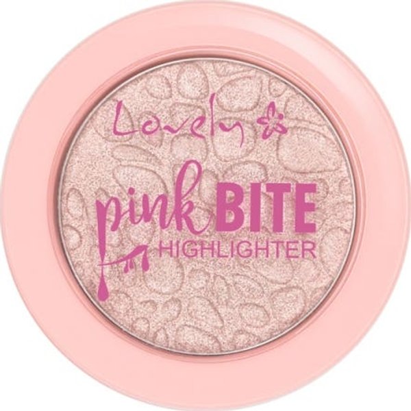 Lovely Iluminador En Polvo Pink Bite Highlighter 1 Unidad-image