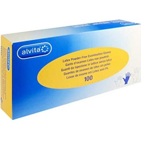 Alvita Guantes Nitrilo Sin Polvo Talla S 100 Uds-image
