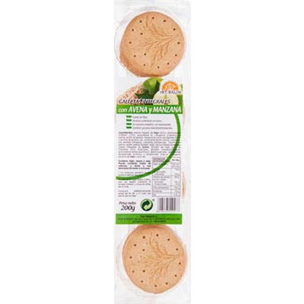 Int-Salim Galletas De Avena Y Manzana Bio 200G-image