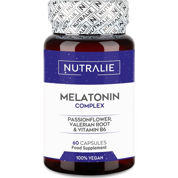 Nutralie Melatonina Complex Con Pasiflora + RaíZ Valeriana + B6 60Caps-image