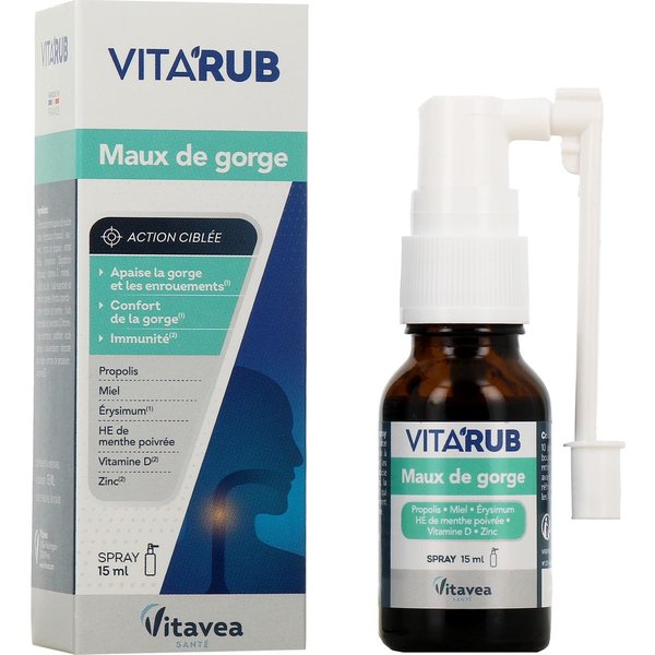 Vitavea Vita'rub Spray Dolor De Garganta 15 Ml-image