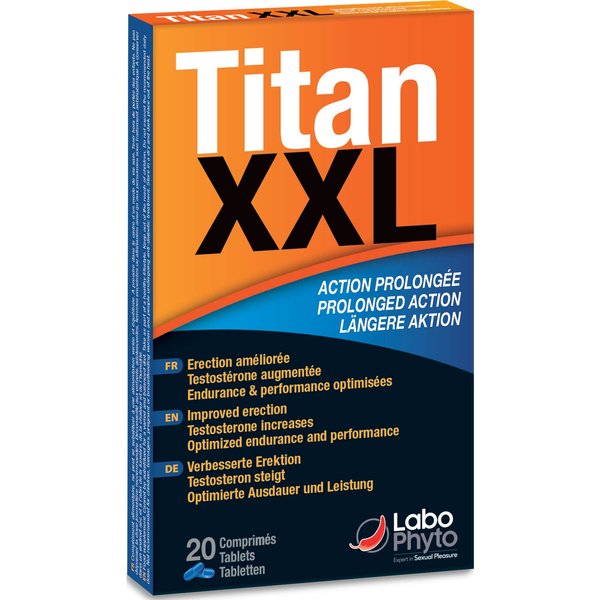 Labophyto- Titan Xxl - Estimulante Sexual De AccióN Prolongada 20 Comprimidos-image