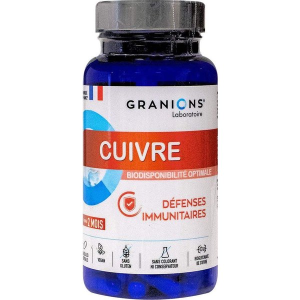 Granions Cuivre DéFenses Immunitaires 60Caps Vegetales-image