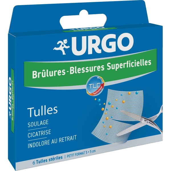 Urgo Quemaduras Y Heridas Superficiales Tules 5X5Cm 6Uds-image