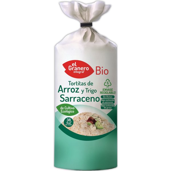El Granero Tortitas Arroz Trigo Sarrac 115G-image