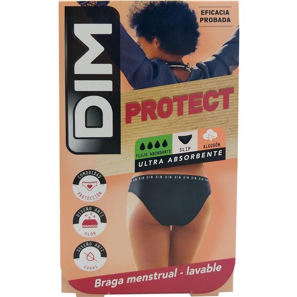 Dim Protect Braga Menstrual Lavable Flujo Abundante Talla 34-36 1 Ud-image