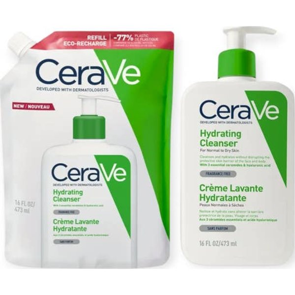CeraVe Crema Limpiadora Hidratante 473 Ml + Recargo 473 Ml-image