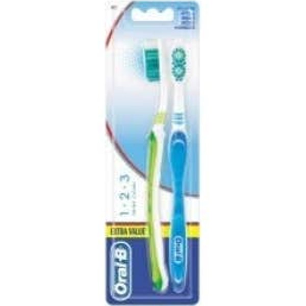 Oral-B Shiny Clean 1-2-3 Cepillo De Dientes 2 Uds-image