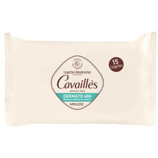 CavaillèS Toallitas Desodorantes Dermato 48H 15Uds-image