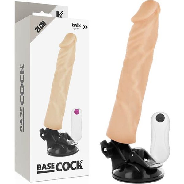 Basecock Realistic Vibrador Control Remoto Natural 21Cm 1Ud-image
