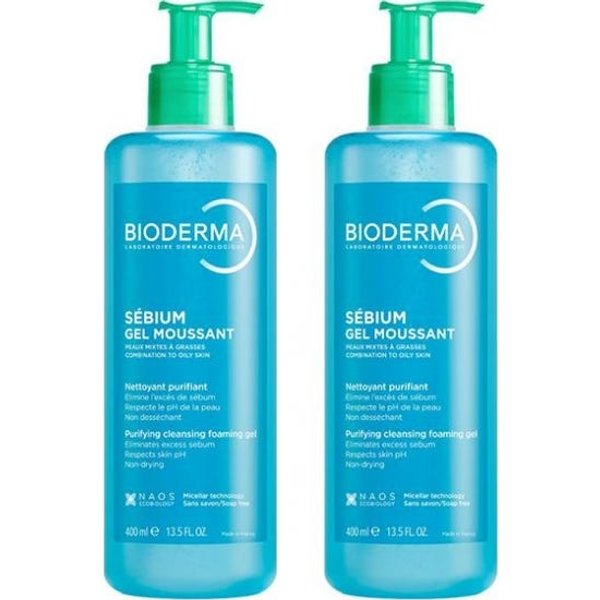 Bioderma SéBium Gel Moussant Nettoyant Purifiant 2X200Ml-image