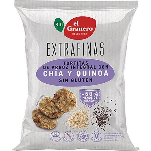 El Granero Tortitas Extrafinas Arroz Integral ChíA Quinoa 60G-image
