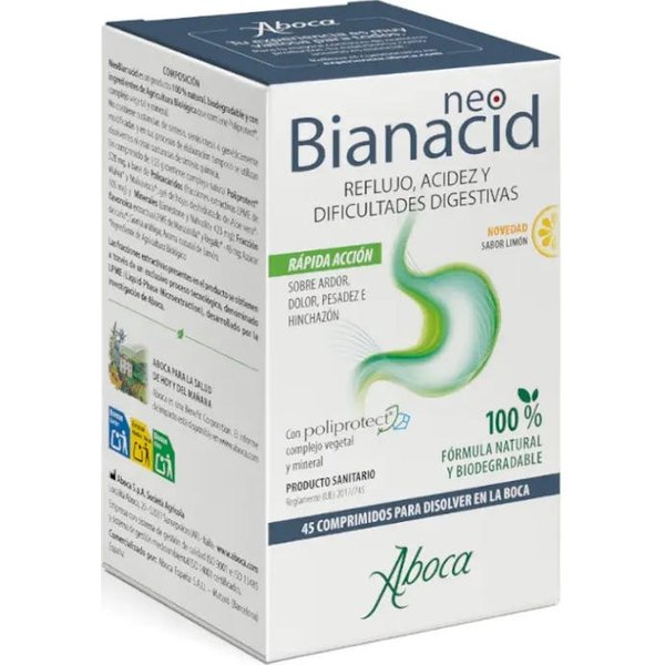 Aboca Neobianacid Sabor LimóN 45Comp-image