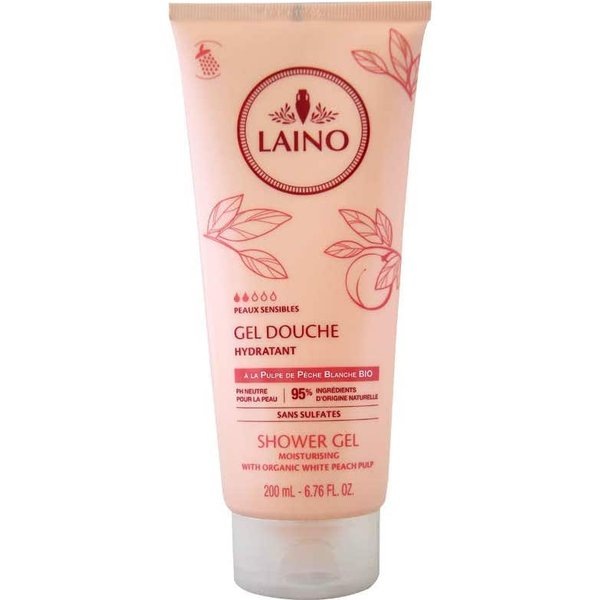 Laino Gel De Ducha Hidratantepulpa De MelocotóN Blanco Bio 200 Ml Tubo-image