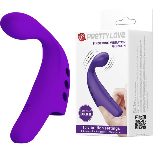 Pretty love Gorgon Vibrador Dedo Recargable Morado 1 Ud-image