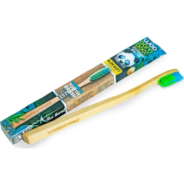 Woobamboo Cepillo Adulto Delgado Suave Zero Waste 1Ud-image