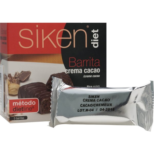 Siken Diet Barrita Sabor Crema Cacao 5 Uds-image